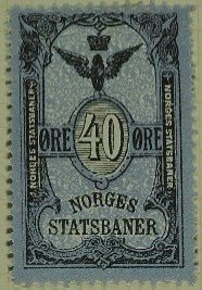 Frimerker stamps Norges Statsbaner Jernbane Norwegian Railway Parcel Stamps timbres-poste Briefmarken